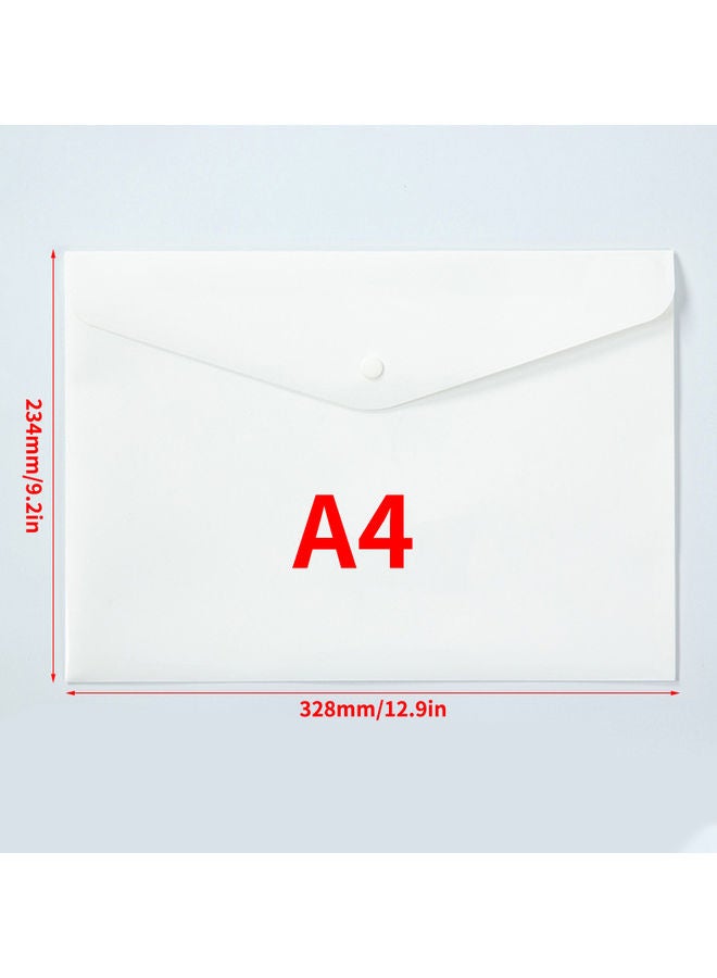 Generic - 10-Piece 1 Pocket Expanding File Folder With Button Closure Red - Image 1