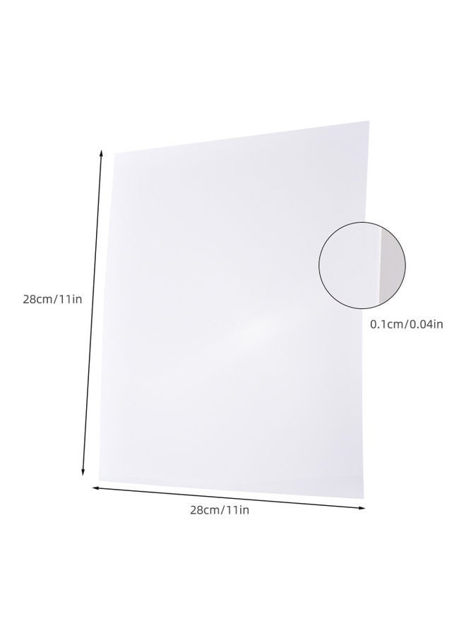 Acrylic Sheet Reflection Board 28X28cm White  - Image 4