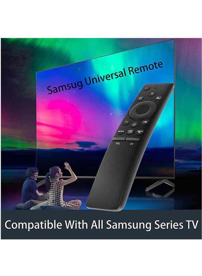 Generic - Remote Control For Samsung Smart Tv Lcd Qled 4K Hdr Screen With Basic Video Buttons From Netflix Black - Image 1