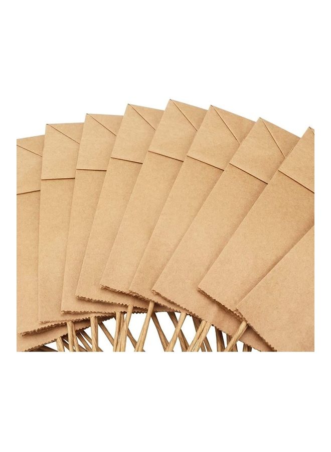 3-Piece Paper Bags With Twisted Handles Brown - Image 2