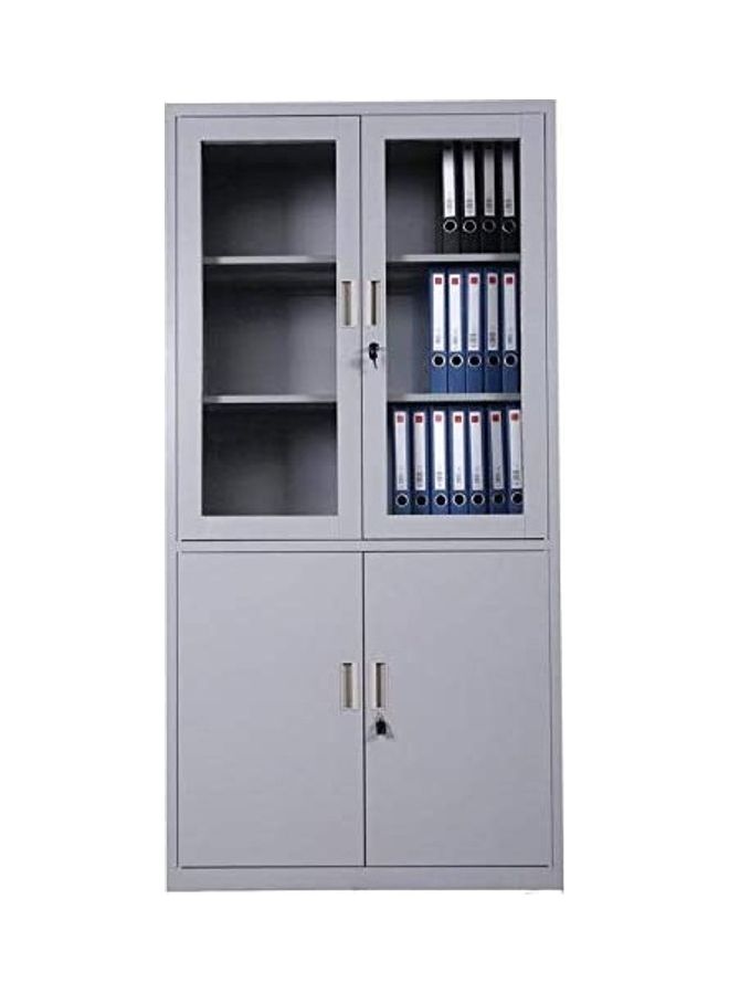 Generic Four Door Steel Cabinet Grey 40x90x185cm  - Image 1