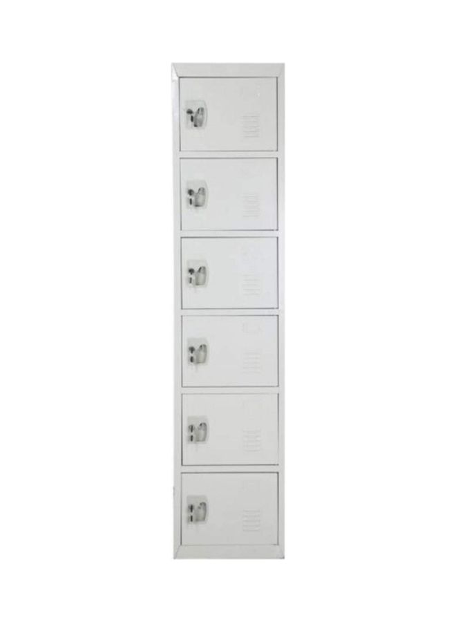Generic Six Door Metal Locker Grey 40x45x185cm  - Image 2