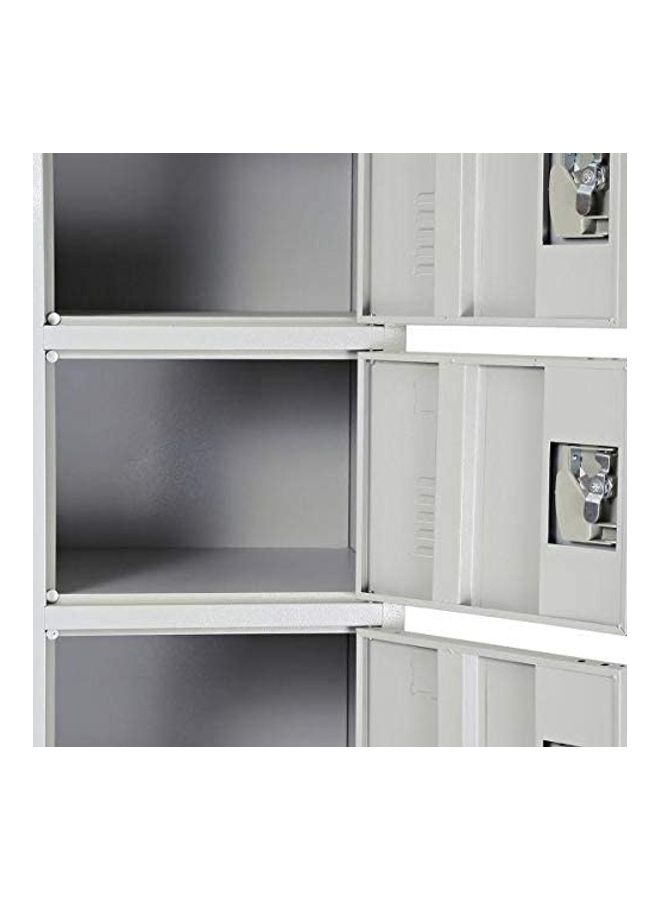 Generic Six Door Metal Locker Grey 40x45x185cm  - Image 3