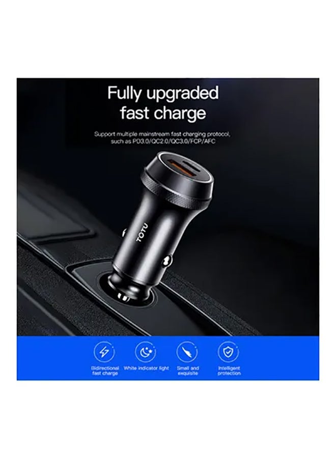 Totu Fast Charging Car Charger Black - Image 3