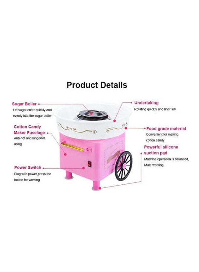 سوكاني ماكينة صنع حلوى غزل البنات 450 W JK-M1801 وردي-أبيض  - Image 3