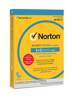 Security Deluxe Arabic 1 Year 1 User 3 Devices For PCs, Mac, Smartphones And Tablets Multicolour