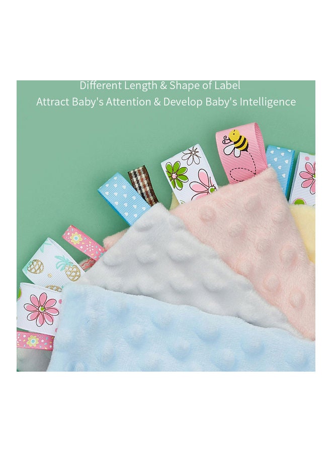 insular Baby Appease Towel Soothing Security Blanket With Colorful Tags  - Image 3