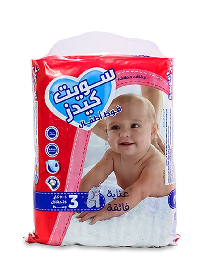 Sweet Kids 26-Piece New Born Ultra Dry  Diapers  - Image 3