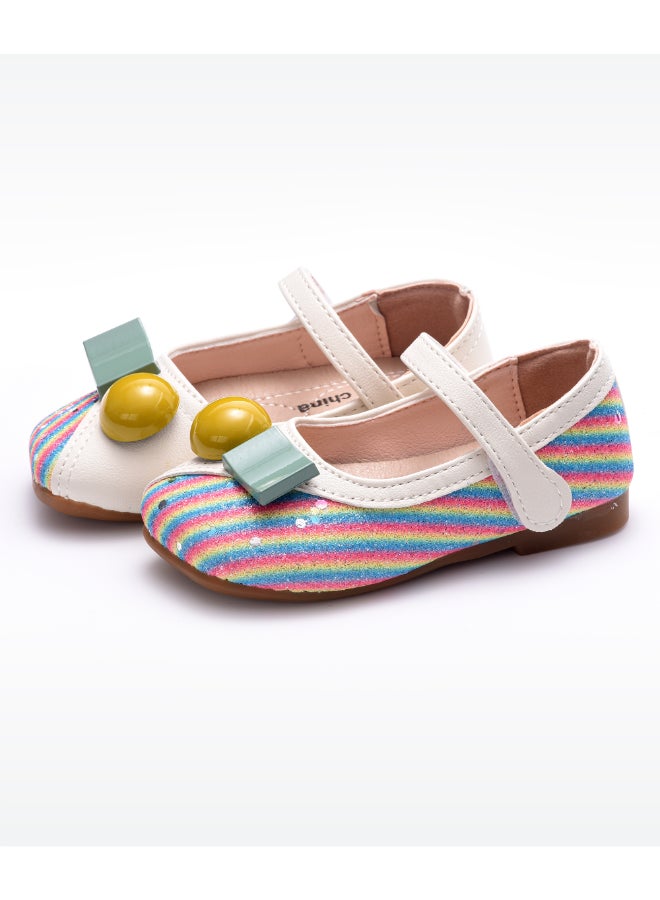 بيبي كلو حذاءُ باليرينا لامع للحفلات ألوان متعددة - Image 3