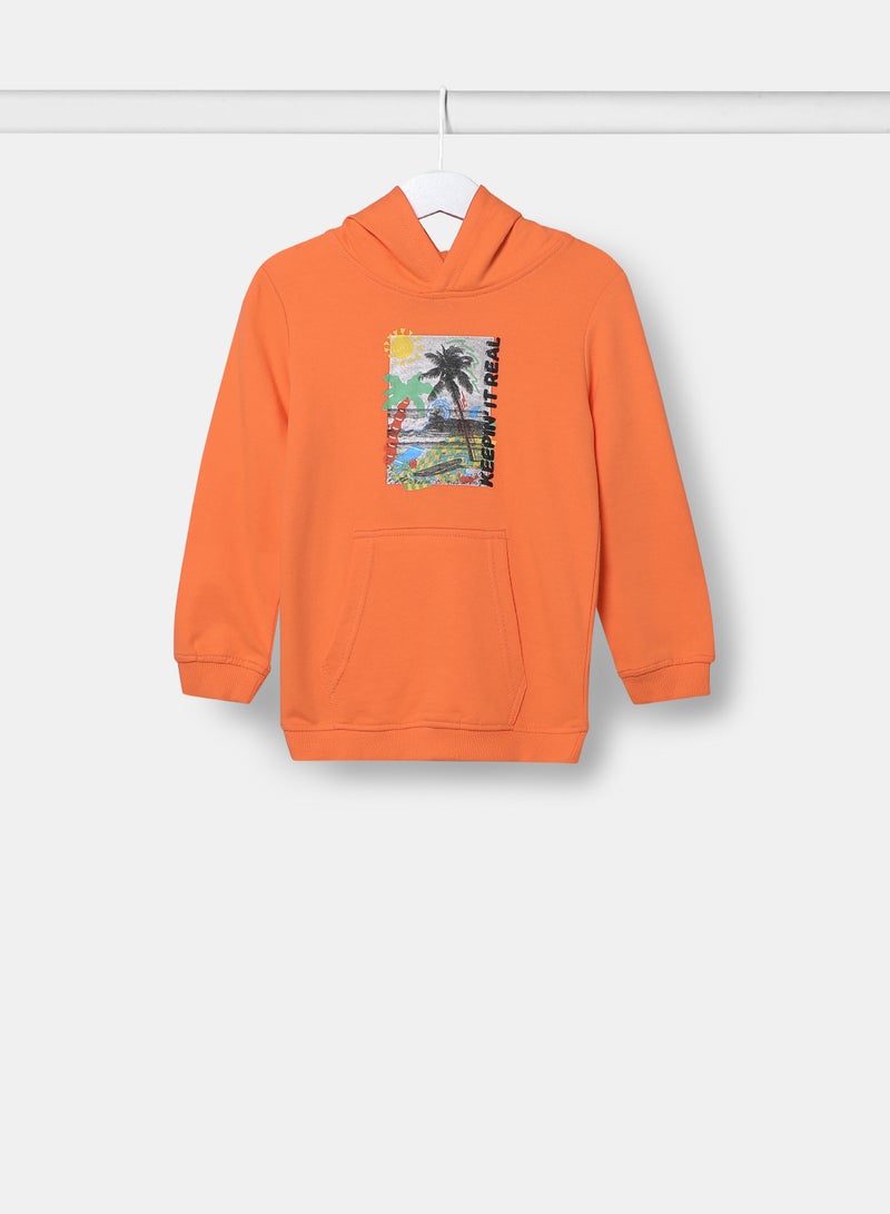 NEON - Boys Sweatshirt Orange - Image 1