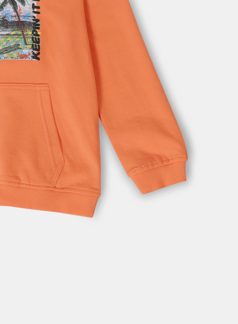 NEON - Boys Sweatshirt Orange - Image 1