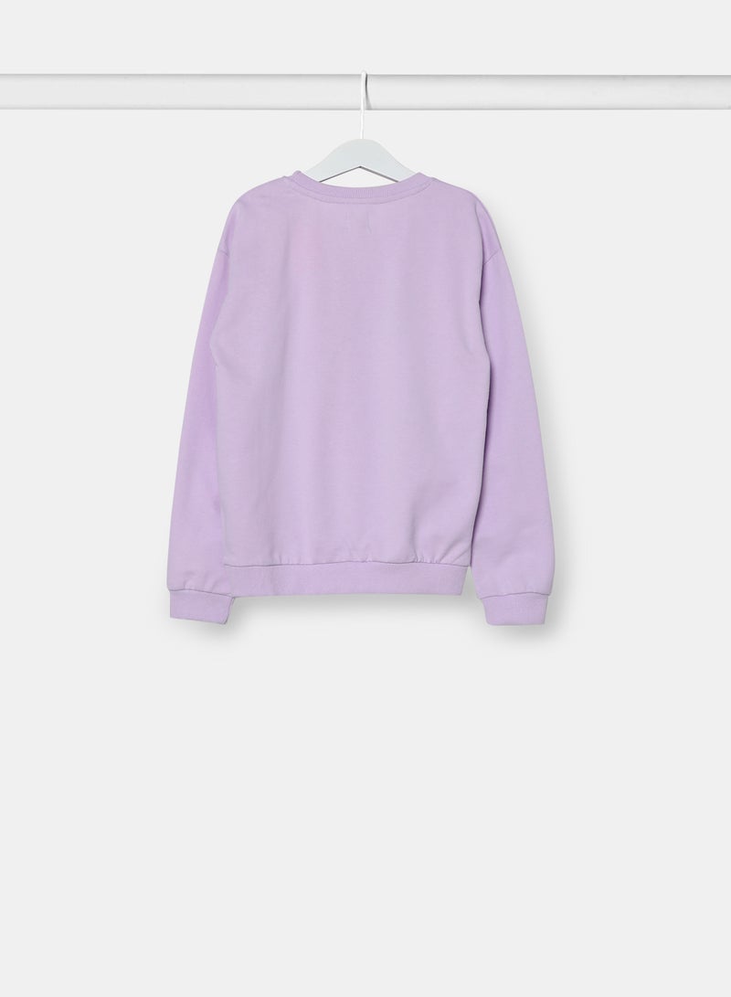 NEON - Girls Sweatshirt Purple - Image 1