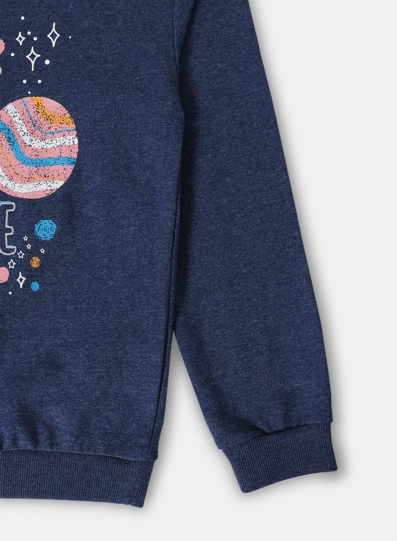 NEON - Girls Sweatshirt Blue - Image 1