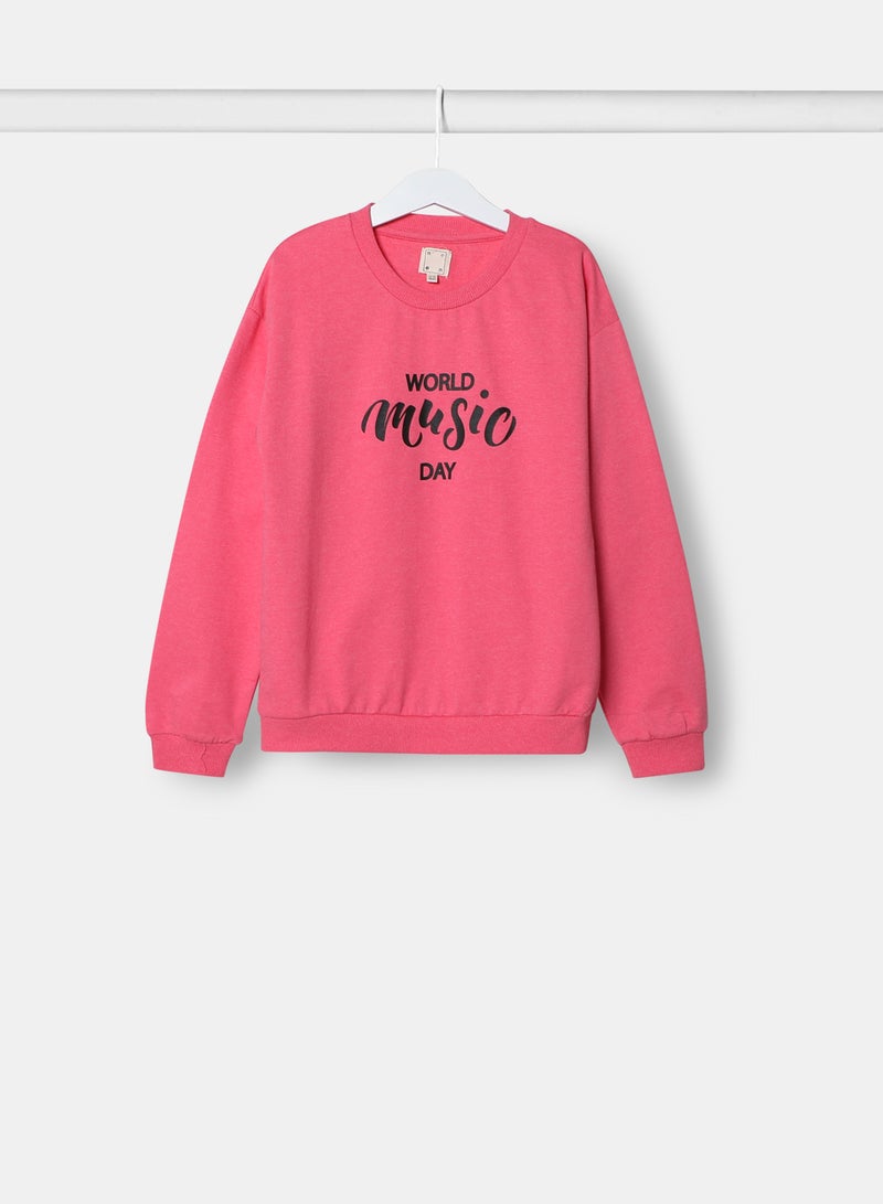 NEON - Girls Sweatshirt Pink - Image 1