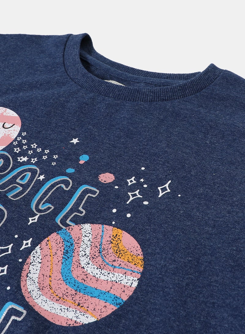 NEON - Girls Sweatshirt Blue - Image 1
