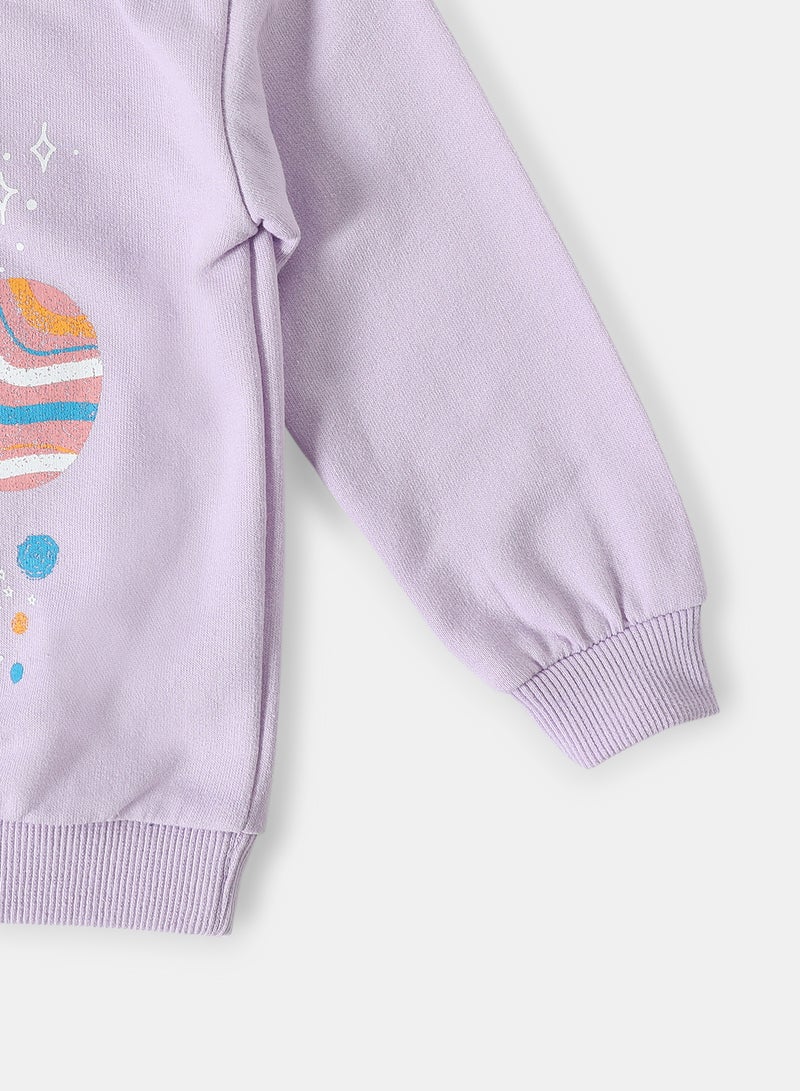 NEON - Girls Sweatshirt Purple - Image 1
