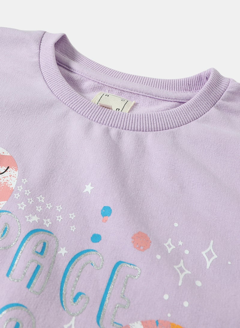 NEON - Girls Sweatshirt Purple - Image 1