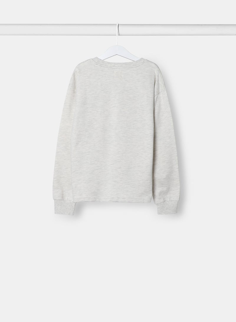NEON - Girls Sweatshirt Grey - Image 1