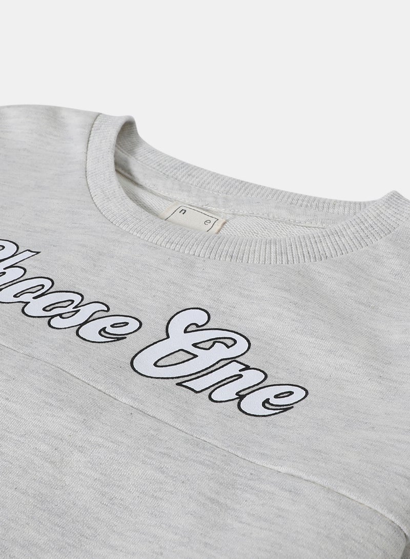 NEON - Girls Sweatshirt Grey - Image 1