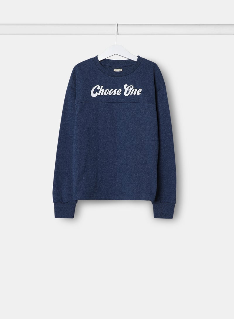 NEON - Girls Sweatshirt Blue - Image 1