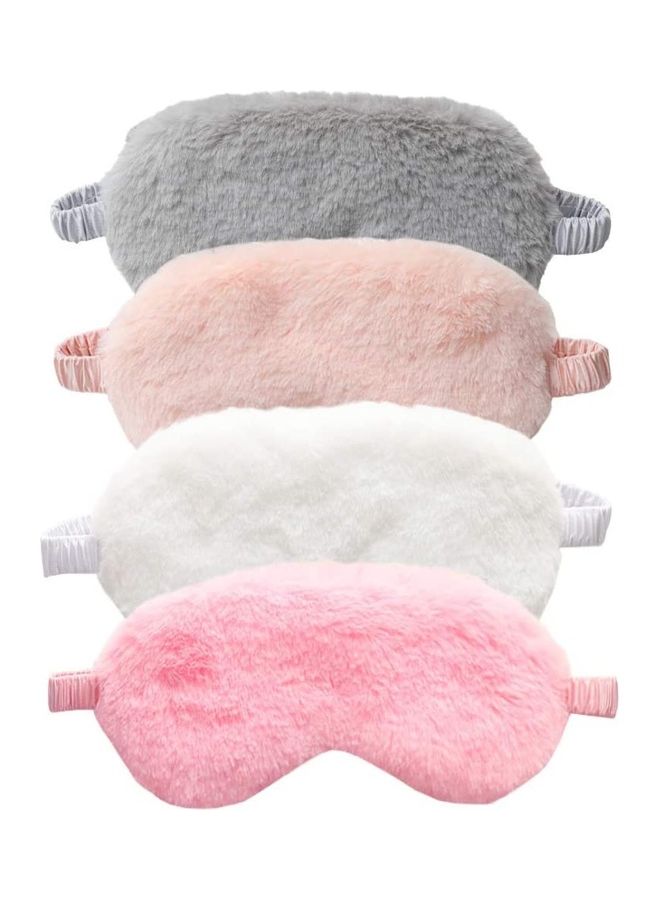 MissTiara - 4-Piece Plush Sleeping Eye Mask 21 x 9 x 1cm - Image 1