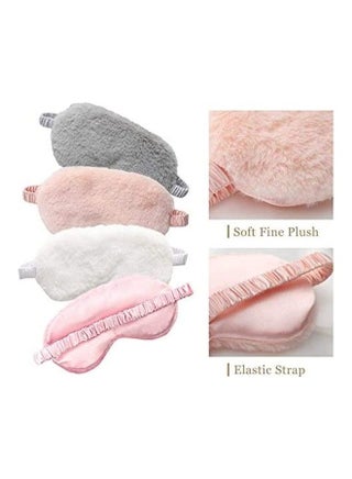 4-Piece Plush Sleeping Eye Mask 21 x 9 x 1cm - view 2