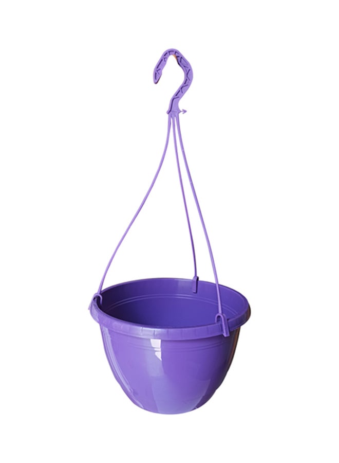 DESCH PLANTPAK 2-Piece Emma Hanging Plant Pot Set Dark Purple 27x27cm - Image 2