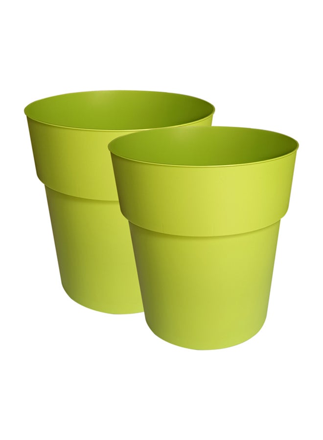 DESCH PLANTPAK 2-Piece  Plant Pot Set Green 27x27cm - Image 1