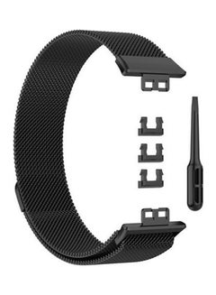 Magnetic Milanese Strap For Huawei Watch Fit Black