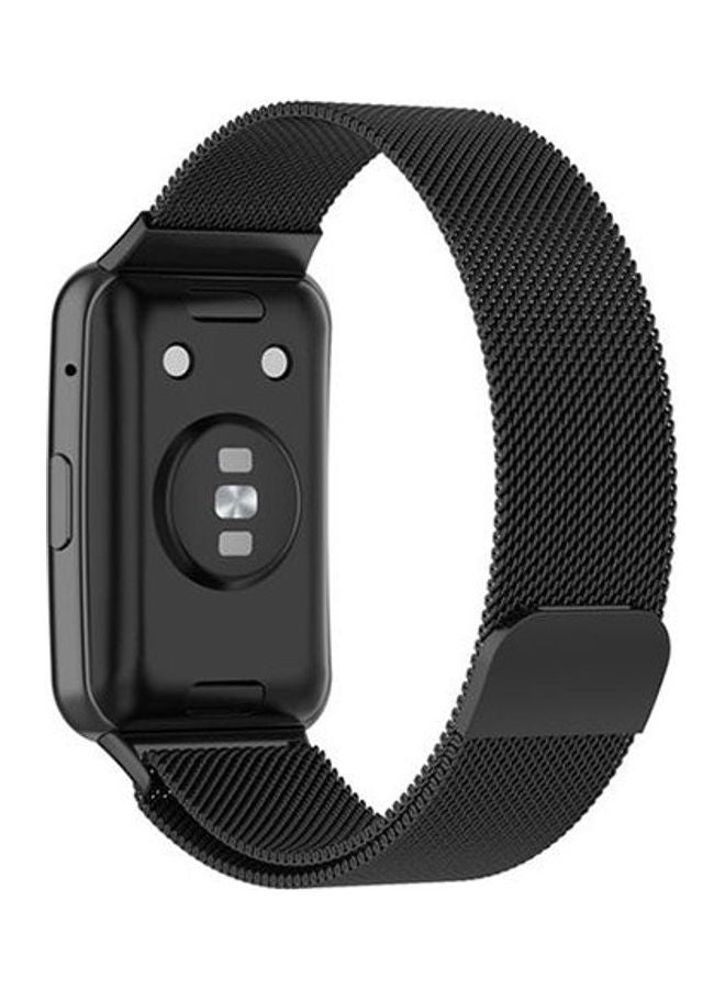 Generic - Magnetic Milanese Strap For Huawei Watch Fit Black - Image 1