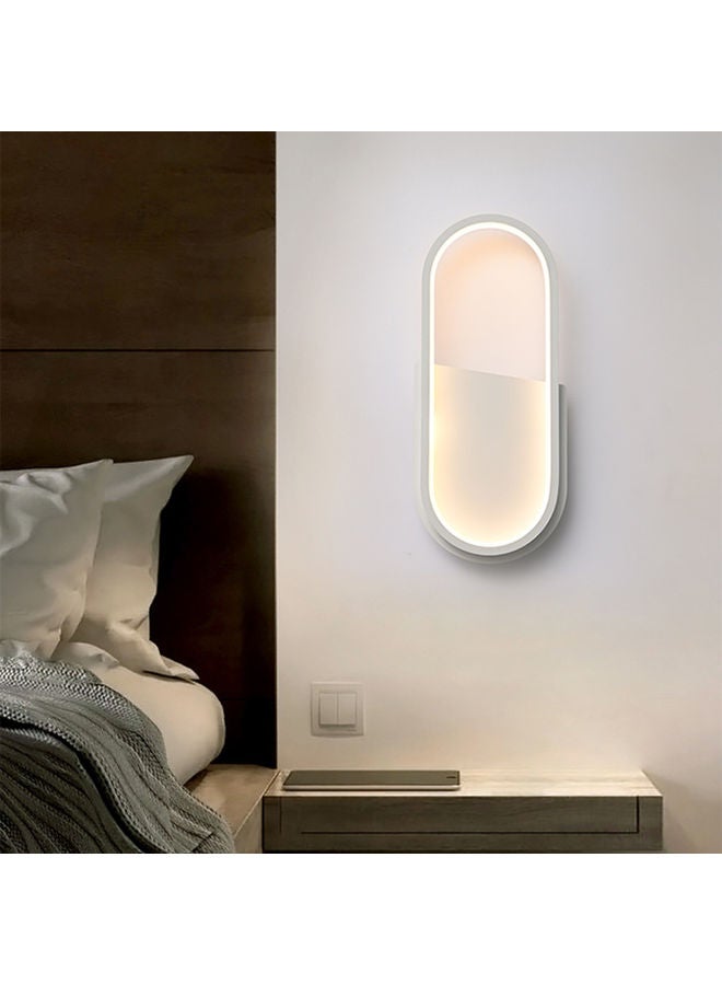 6000K Lumen Modern Simple Elliptical Interior Decorative LED Wall Lamp White 41x18.5cm - Image 2