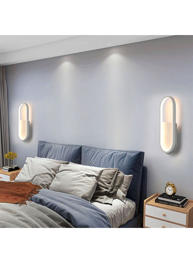 6000K Lumen Modern Simple Elliptical Interior Decorative LED Wall Lamp White 41x18.5cm - Image 3