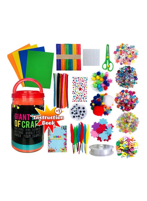 500-Piece DIY Handmade Arts And Crafts Supplies Kit Multicolour