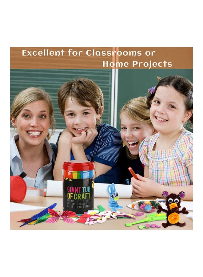 500-Piece DIY Handmade Arts And Crafts Supplies Kit Multicolour