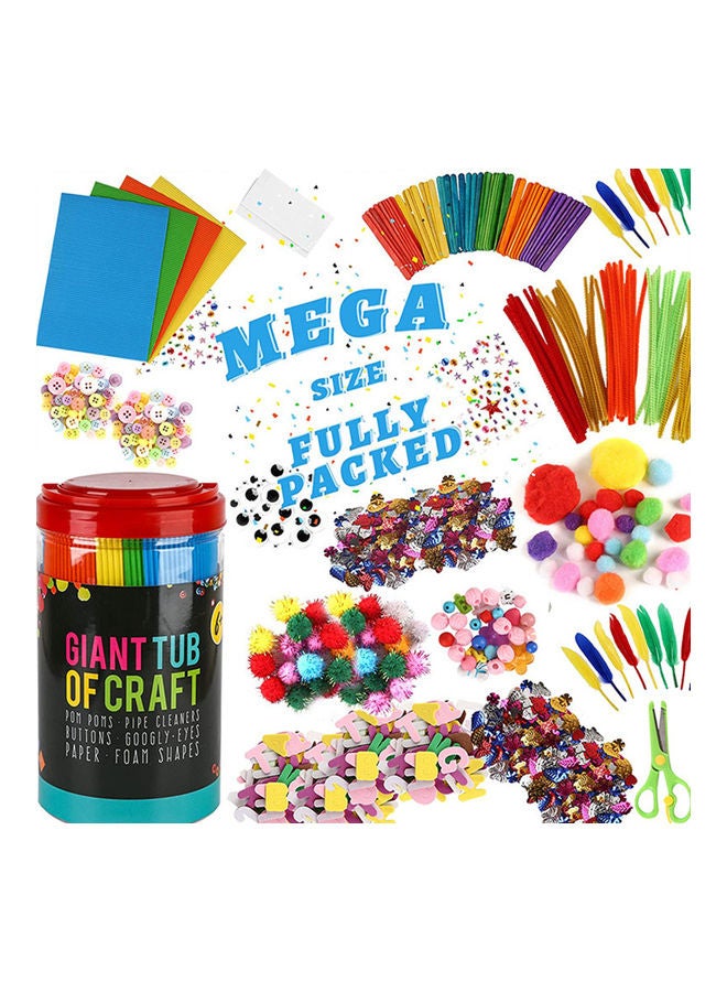 500-Piece DIY Handmade Arts And Crafts Supplies Kit Multicolour