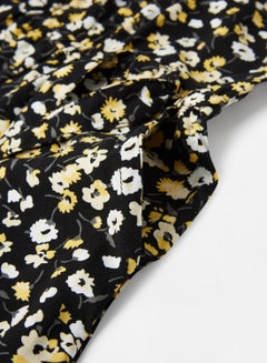 NEON Floral Printed Playsuit Black  - Image 4