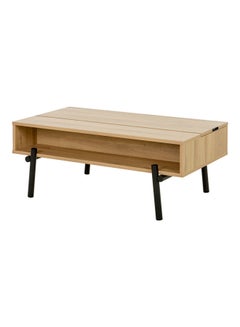 GAUTIER Addict On-Off Coffee Table Oak/Black 111x65x42cm  - Image 1