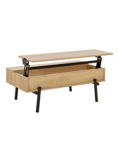 GAUTIER Addict On-Off Coffee Table Oak/Black 111x65x42cm  - Image 2