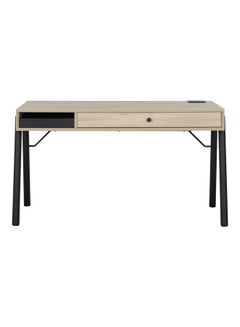 GAUTIER Addict Folio Desk Oak/Black 136x77x60cm  - Image 1