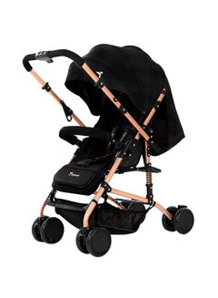 TEKNUM Reversible Trip Stroller With Wide Canopy And 5-Point Safety Harness - Black  - Image 1