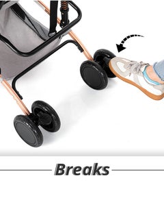 TEKNUM Reversible Trip Stroller With Wide Canopy And 5-Point Safety Harness - Grey  - Image 5