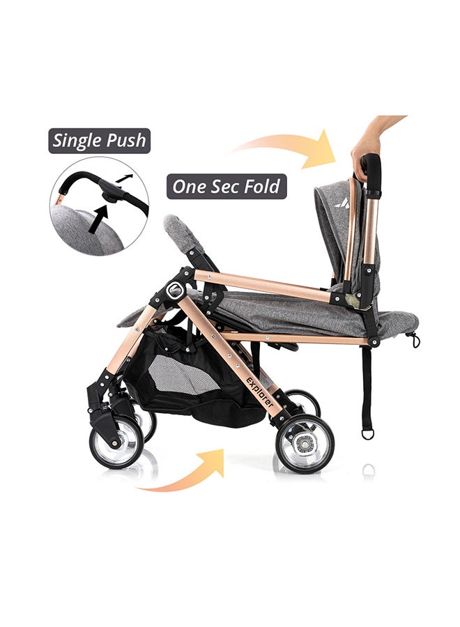 TEKNUM - Explorer Travel Stroller - Melange Grey - Image 1