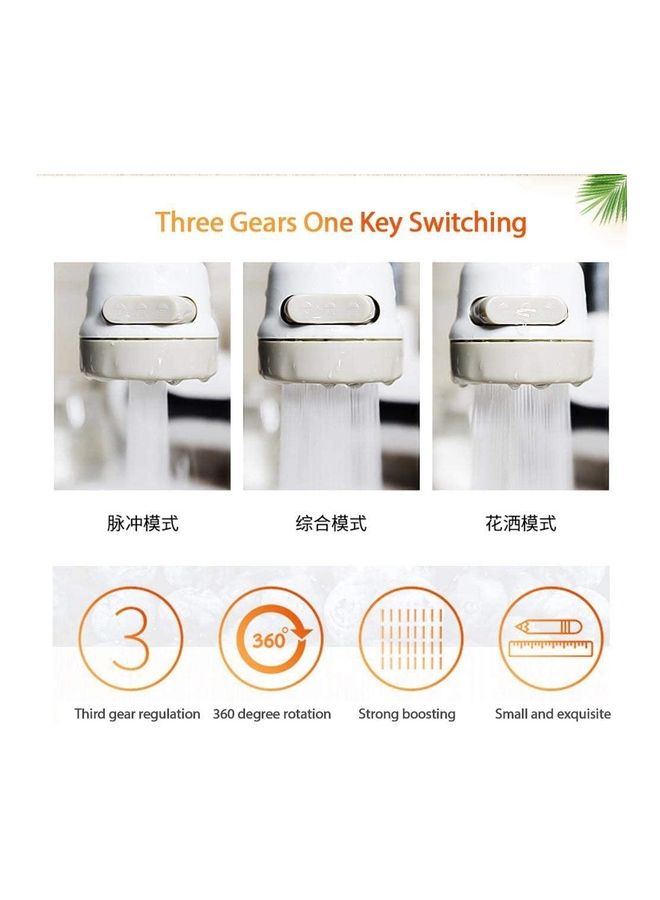 360-Degree Rotatable Faucet Water Sprayer White - Image 5