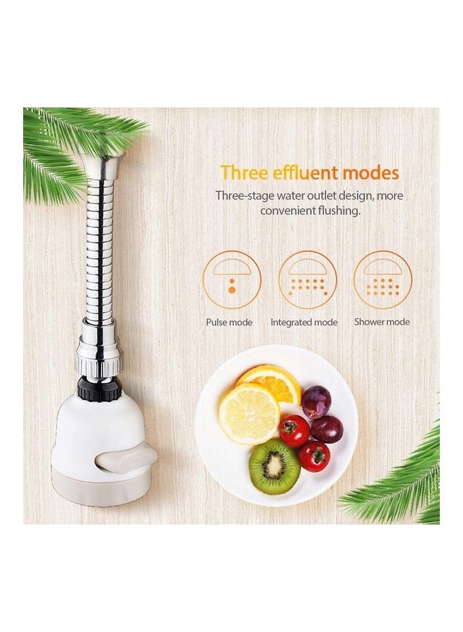 360-Degree Rotatable Faucet Water Sprayer White - Image 4