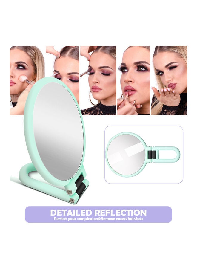 Generic Portable Magnifying Handheld Makeup Mirror Blue/Black  - Image 3