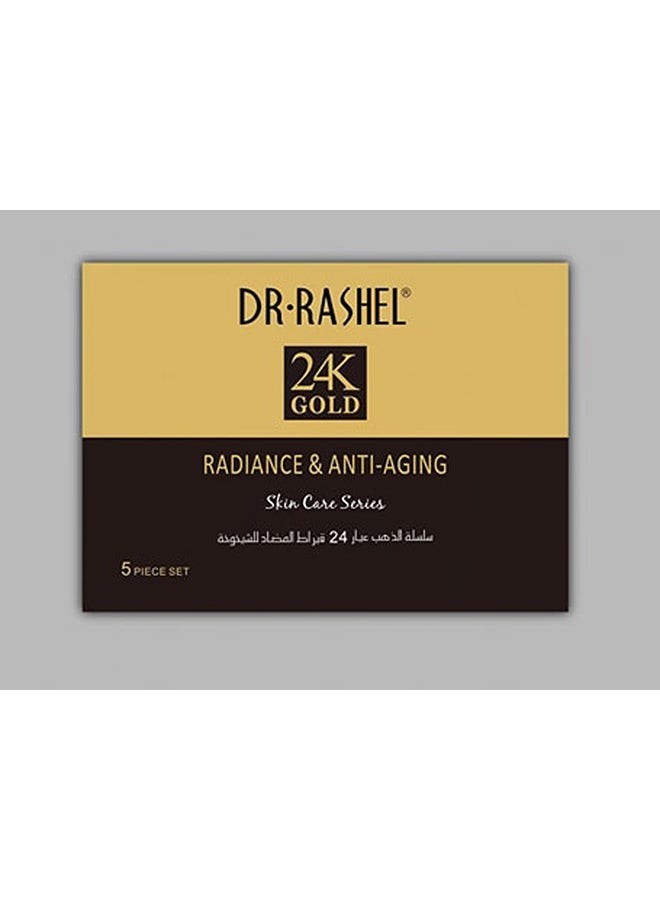 DR. RASHEL - 5 Piece Set 24K Gold Radiance & Anti-Aging Series 430 ml+150ml - Image 1