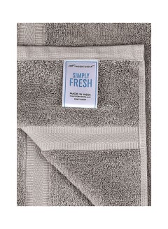 Trident 2-Piece 90% Cotton - 10% Polyester 586 GSM Simply Fresh Feel Easy Care Soft Super Absorbent Bathroom Towels Coin Grey 27x55inch  - Image 3