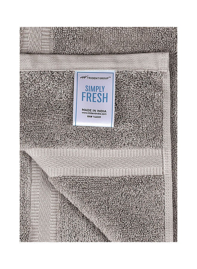 Trident 2-Piece 90% Cotton - 10% Polyester 586 GSM Simply Fresh Feel Easy Care Soft Super Absorbent Bathroom Towels Coin Grey 27x55inch - Image 3
