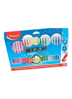 24-Piece Long Life Felt Tip Colour Peps Pens Set Multicolour - v1632638942/N51033809A_1