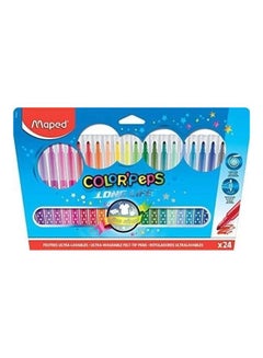 24-Piece Long Life Felt Tip Colour Peps Pens Set Multicolour - v1632638942/N51033809A_2